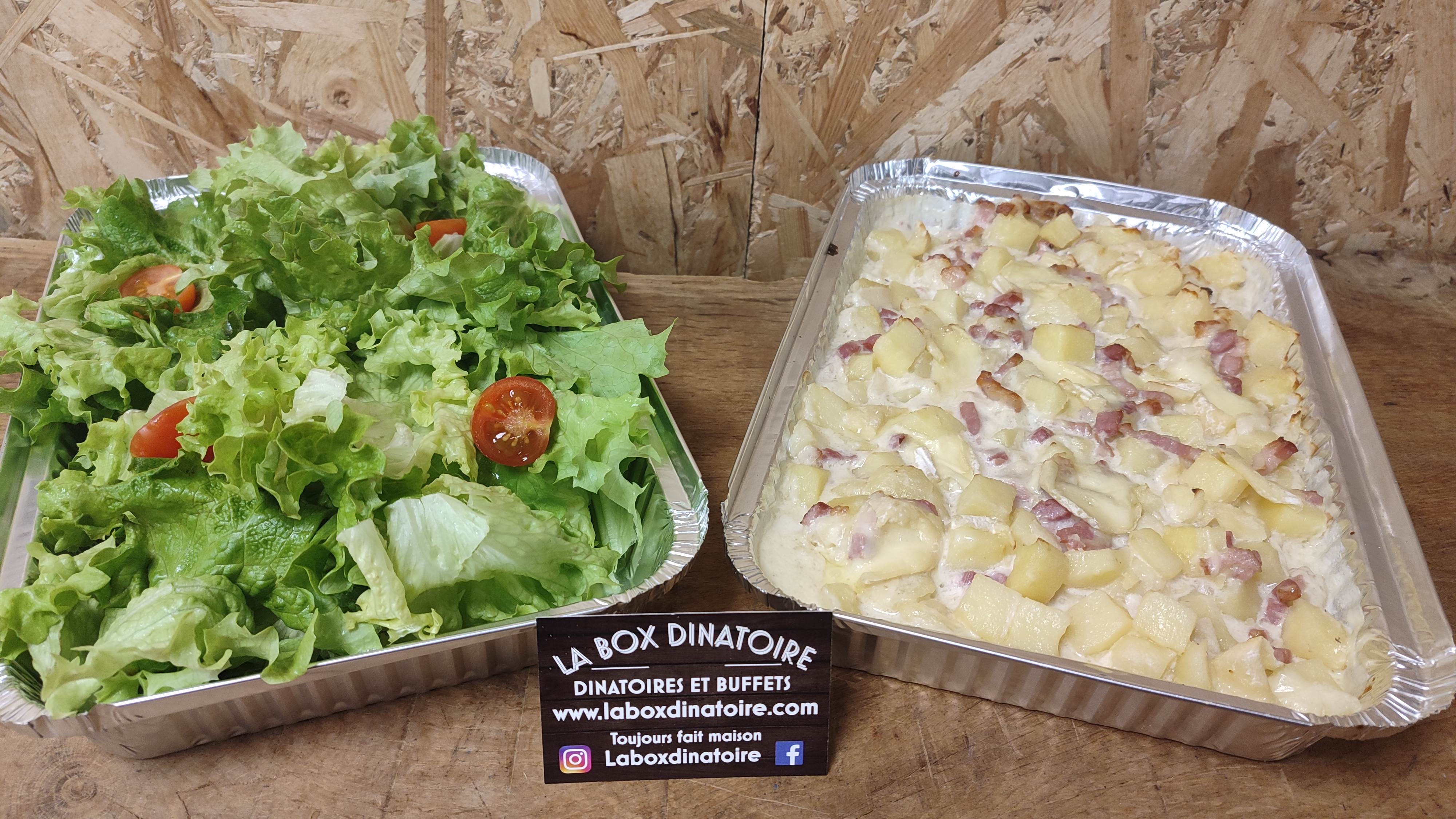 la tartiflette et sa salade 